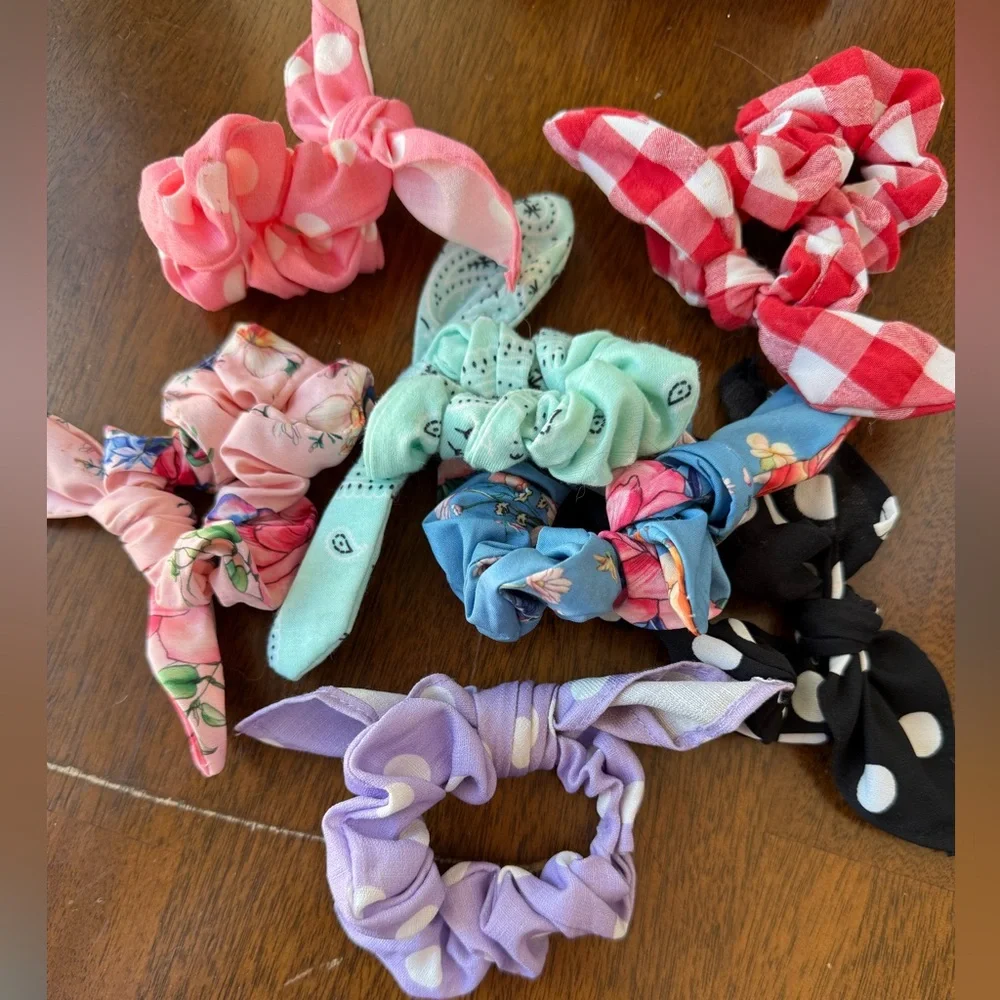Colorful Patterned Hair Accessories Set with bows